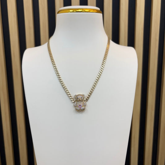 10K Teddy Bear necklace