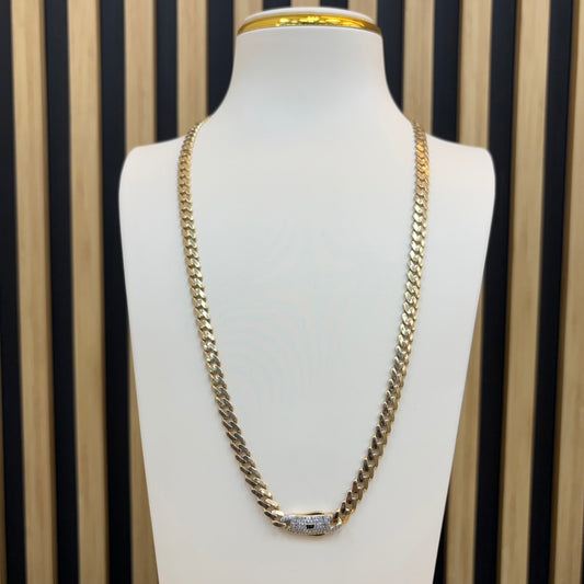 14K Monaco chain