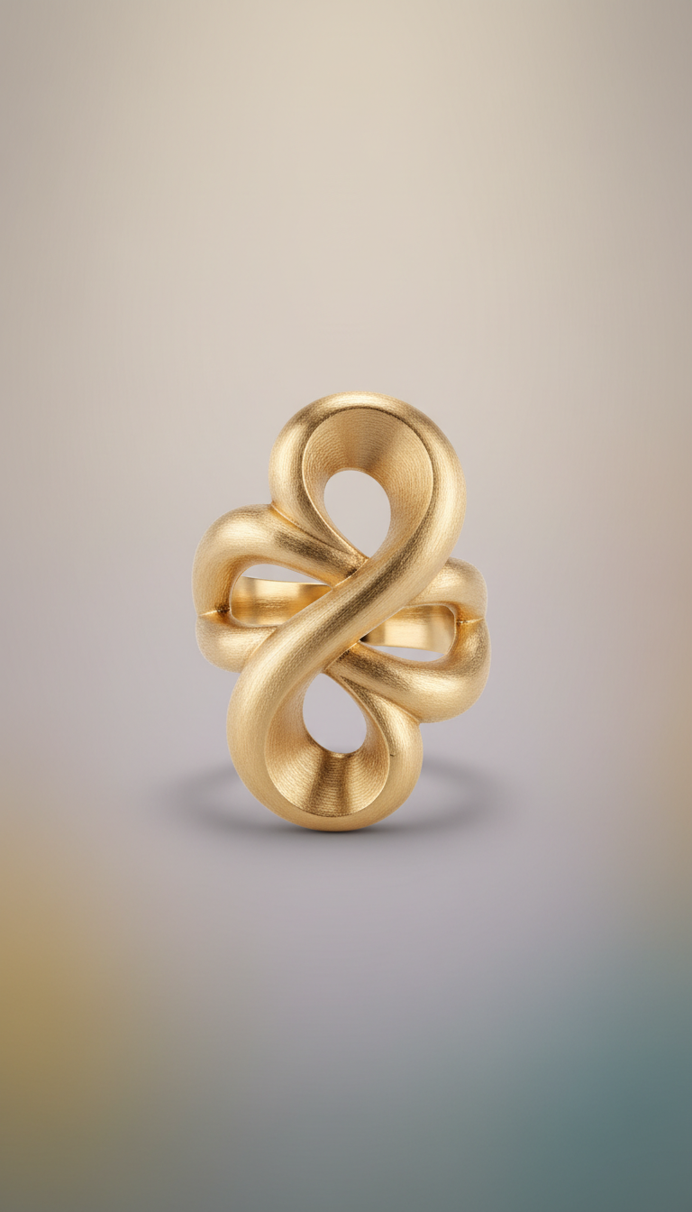 18k Gold Sculpted Ring