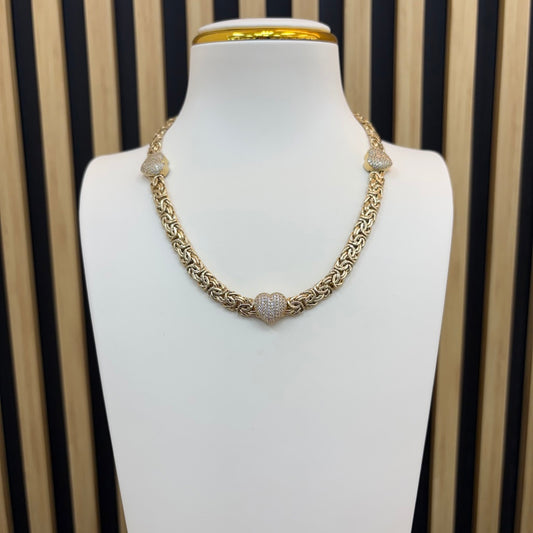 10K hearts necklace