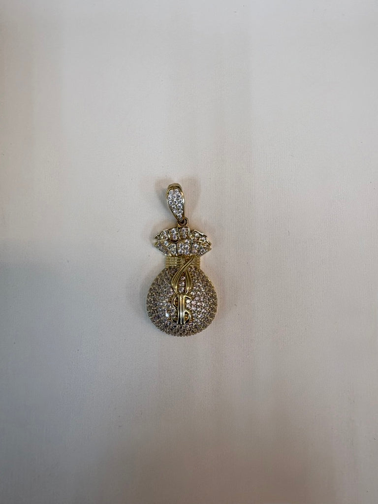 10K Money Bag Pendant