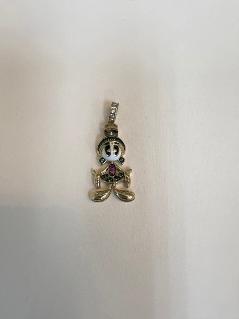 10K Marvin The Martian Pendant