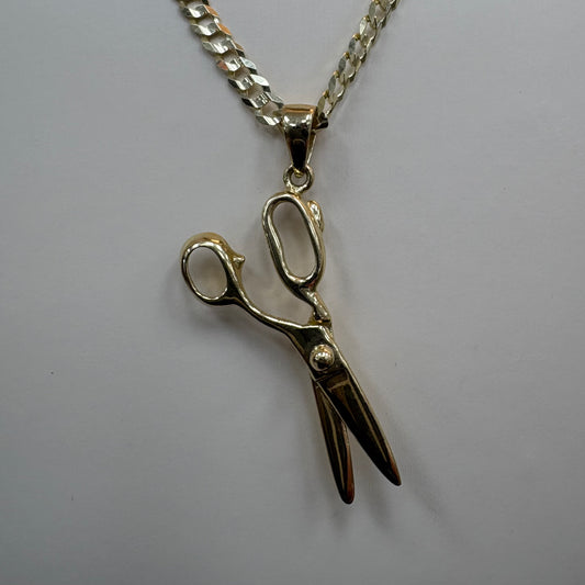 14K Scissor pendant