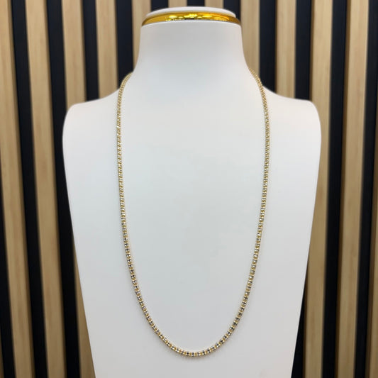 14K Diamond Cut Ice Chain