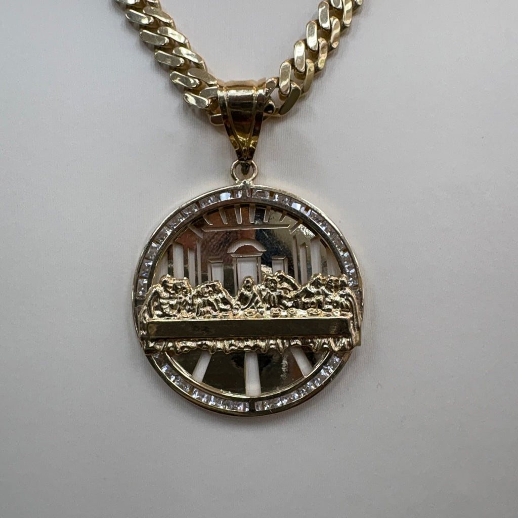 10K Last supper pendant