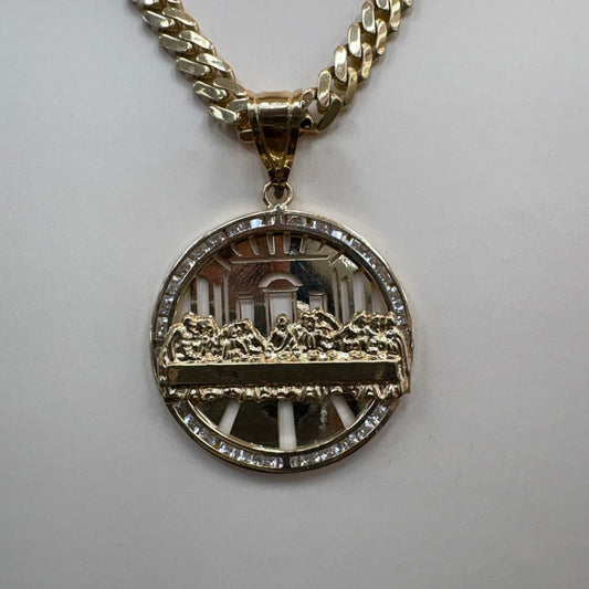 10K Last supper pendant