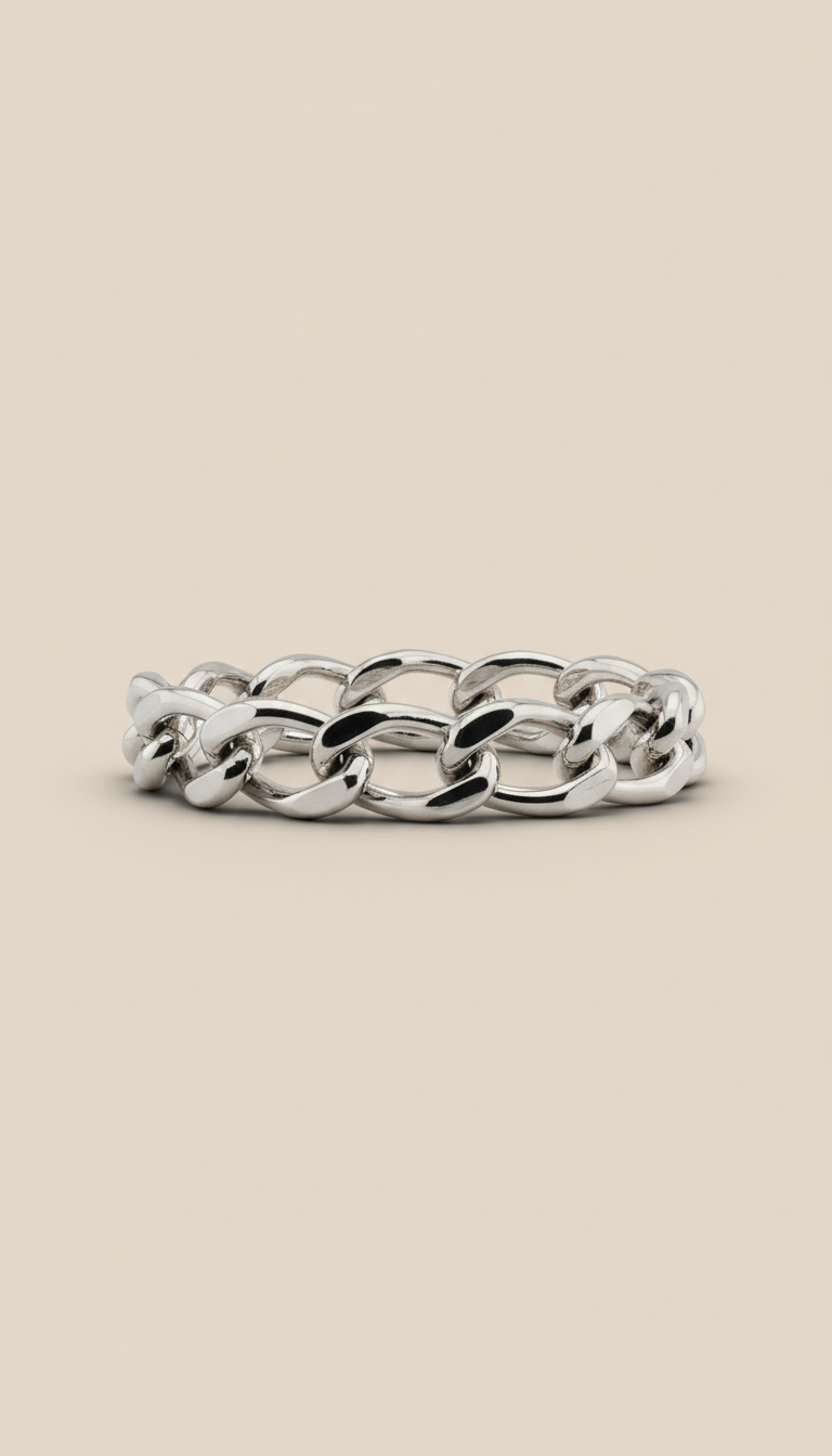 Sterling Silver Chunky Bracelet